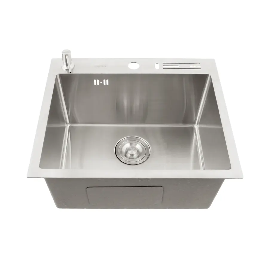 Мийка кухонна накладна 1.5 мм з нержавійки 45 см Nett NS-5245