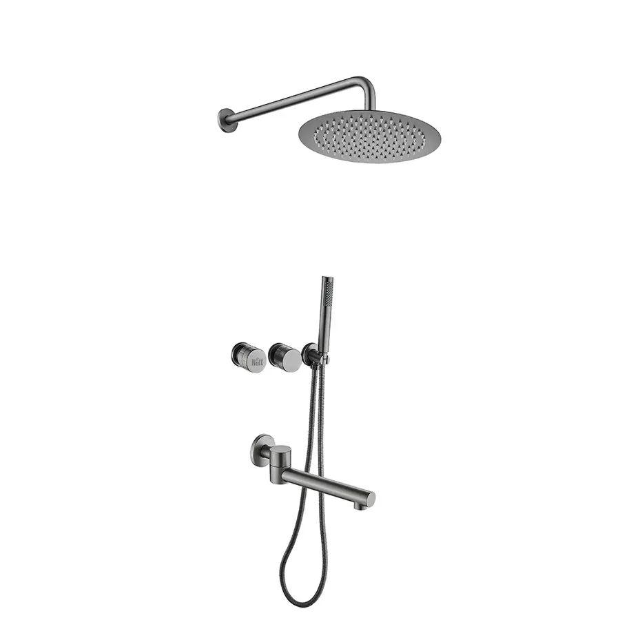 Душова система внутрішнього монтажу з виливом графітова Nett TSGr-99