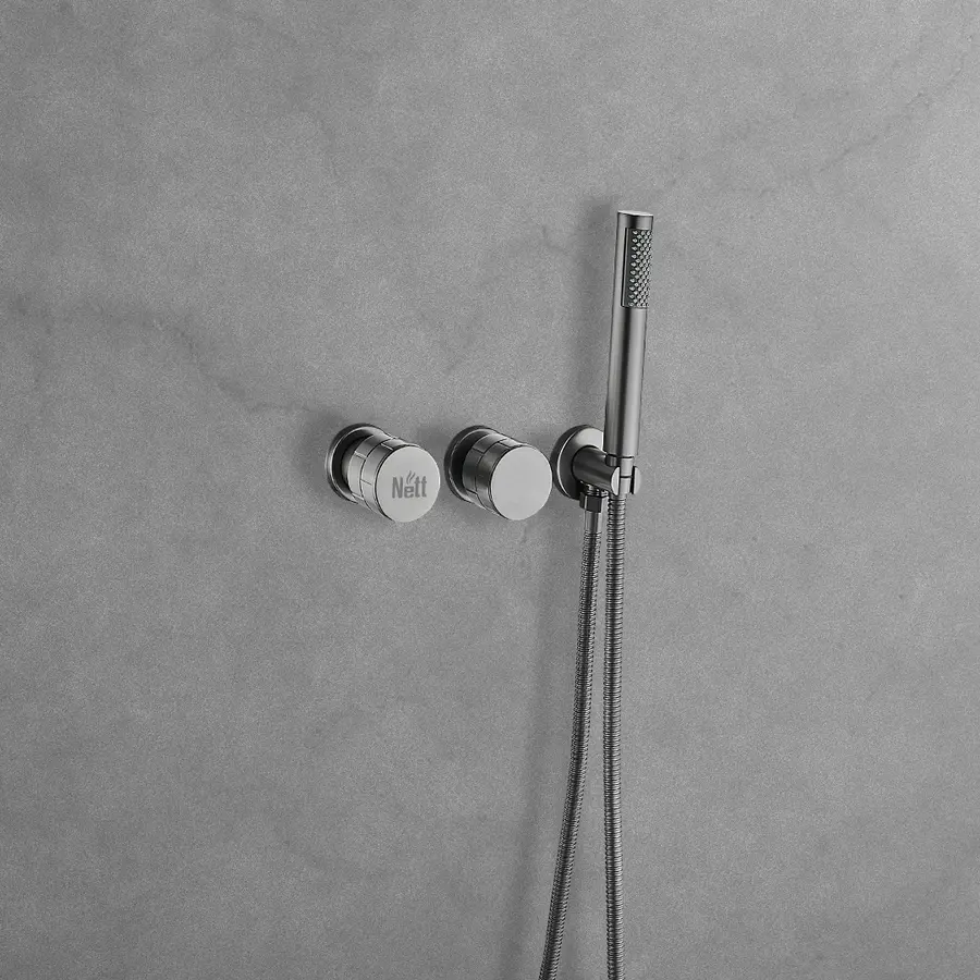 Душова система внутрішнього монтажу з виливом графітова Nett TSGr-99