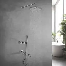 Душова система внутрішнього монтажу з виливом графітова Nett TSGr-99 Душова система внутрішнього монтажу з виливом графітова Nett TSGr-99