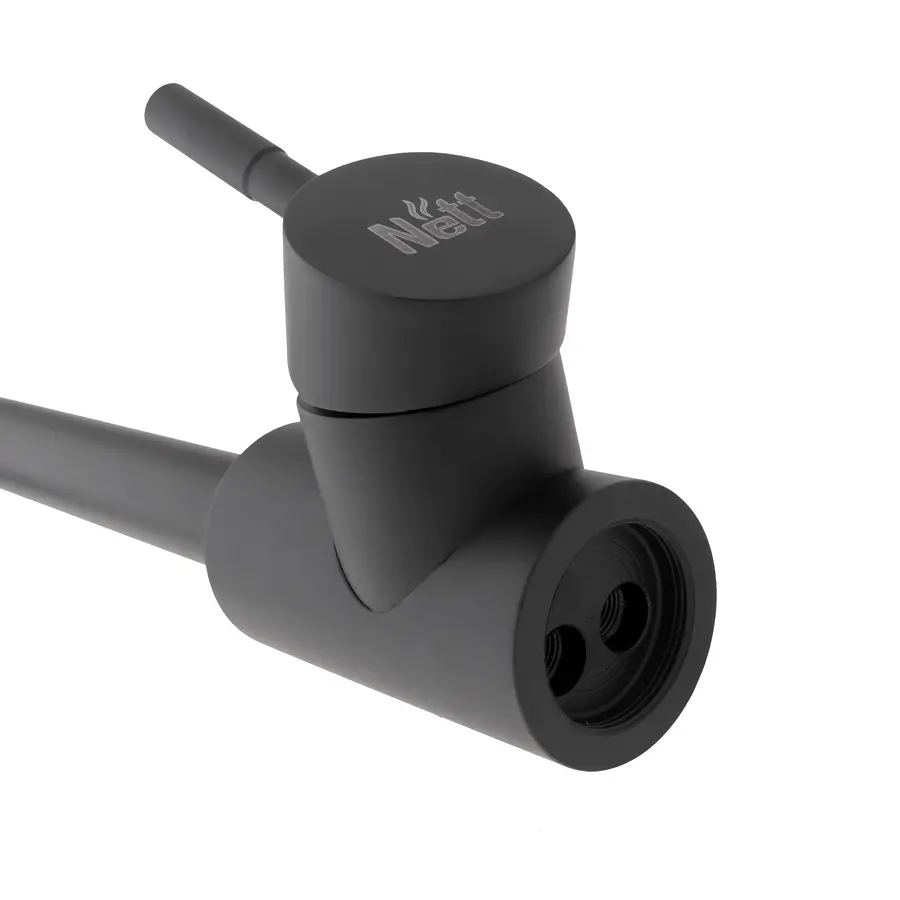 Чорний змішувач для кухні з нержавіючої сталі Nett WB-33