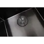 Чорна раковина на кухню з правим крилом Nett NB-7848(R)