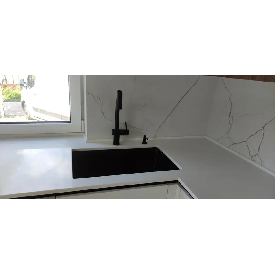 Чорна мийка для кухні з нержавійки з PVD покриттям Nett NB-6845