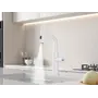 Змішувач на кухню водоспад з висувною лійкою білий Nett LW-35
