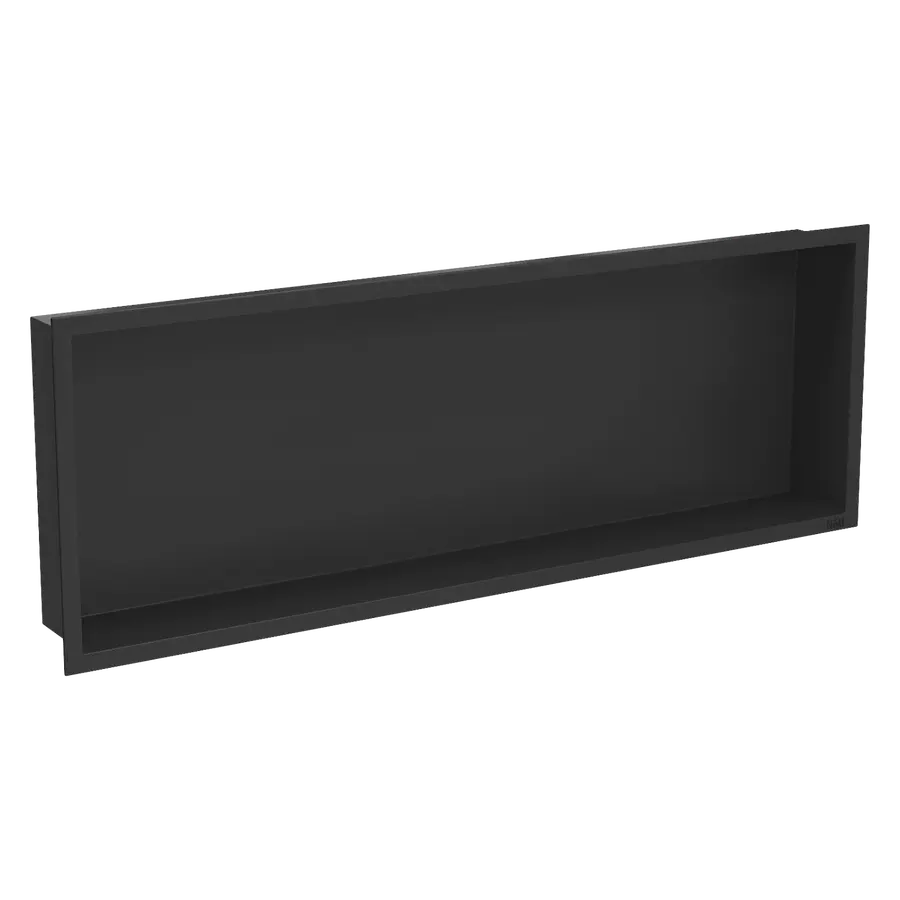 Полиця до ванної нержавіюча горизонтальна 70 см чорна Nett YB-70