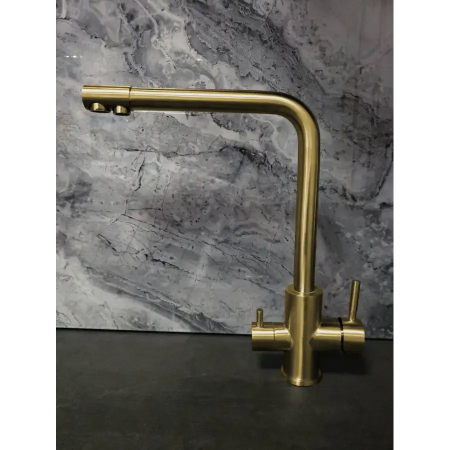 Змішувач для кухні з підключенням до фільтру золотий "Frosh" Nett FG-33