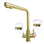 Змішувач для кухні з підключенням до фільтру золотий "Frosh" Nett FG-33