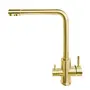 Змішувач для кухні з підключенням до фільтру золотий "Frosh" Nett FG-33