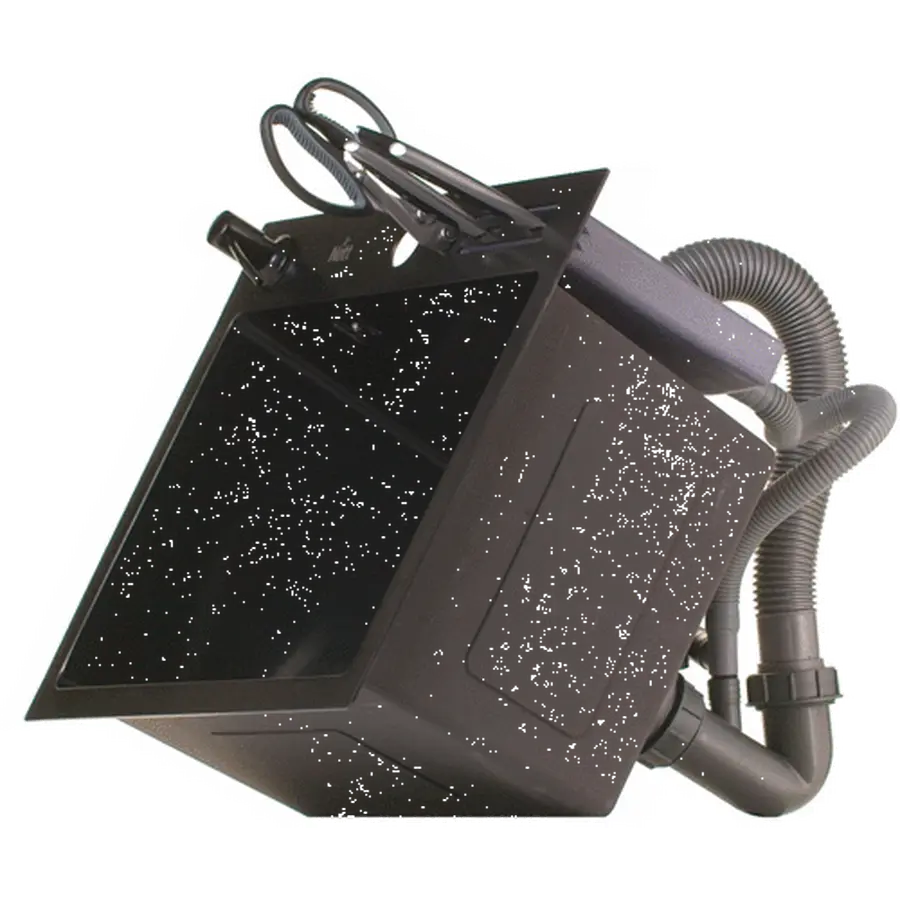 Чорна мийка на кухню 45 см накладна 1.5 мм з нержавійки Nett NВ-5245