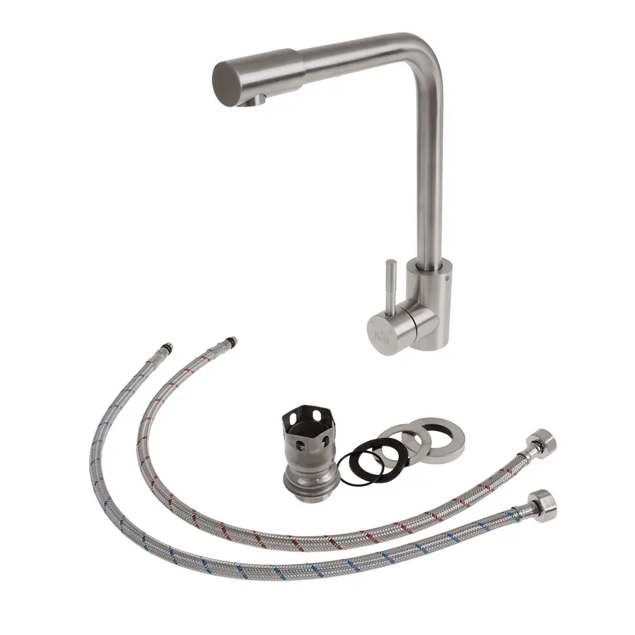 Кухонний змішувач із нержавіючої сталі на 1 воду Nett WS-33