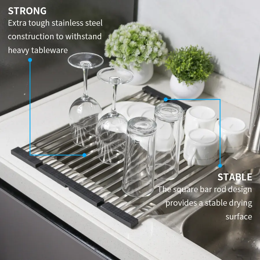 Нержавіючий килимок для мийки дизайнерський Nett KH-16 (45)