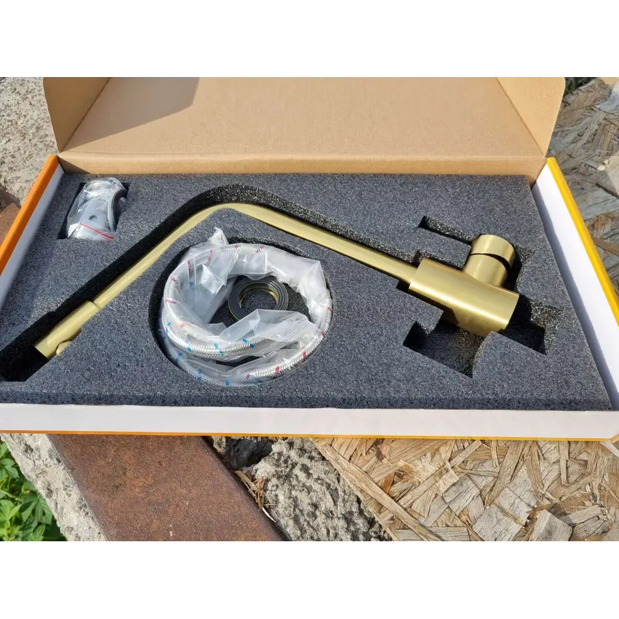 Золотий кухонний змішувач із нержавіючої сталі на 1 воду Nett WG-33