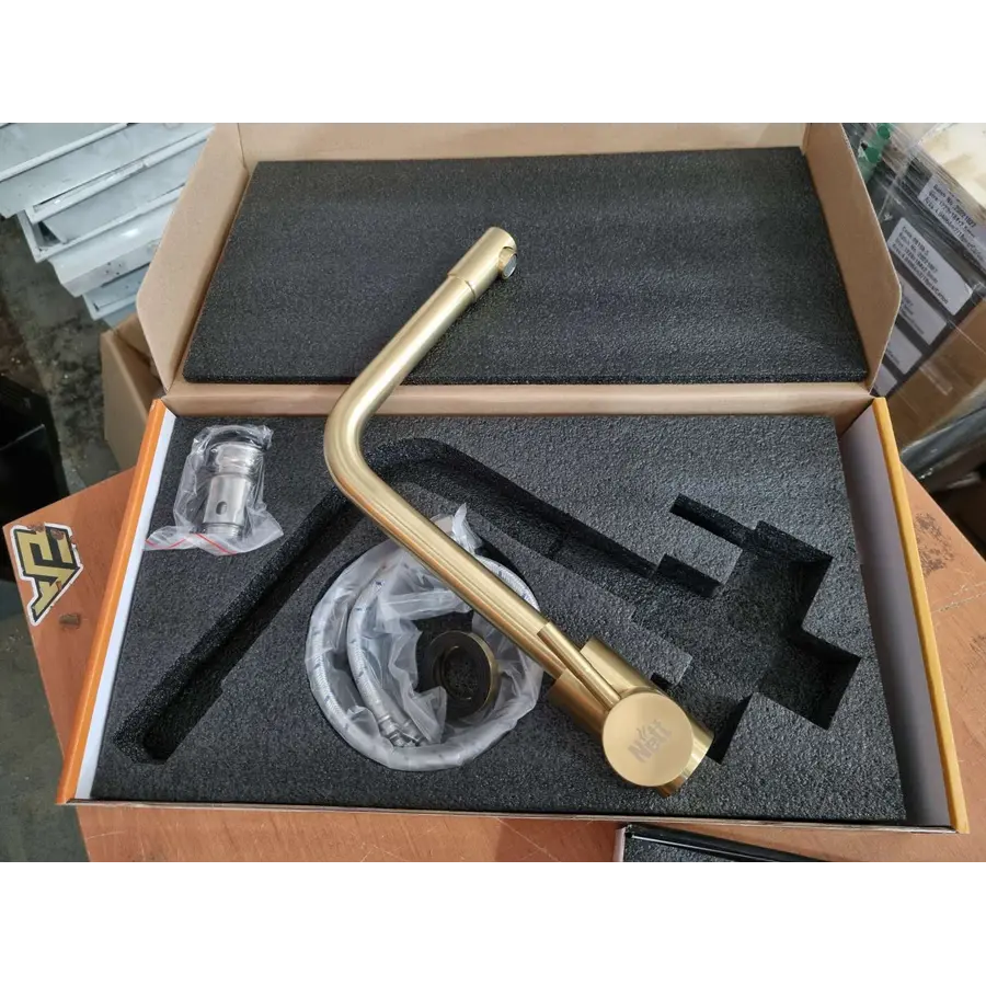 Золотий кухонний змішувач із нержавіючої сталі на 1 воду Nett WG-33