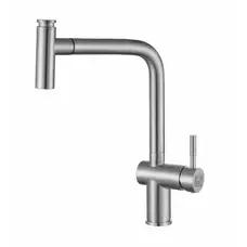 Нержавіючий змішувач для кухні з висувним виливом Nett FBS-44