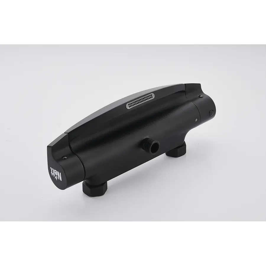 Чорна душова система з термостатом зовнішнього монтажу Nett STB-32