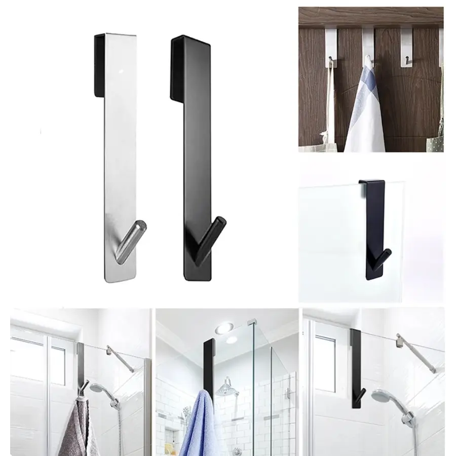 Гачок для рушників навісні чорний металевий Nett GB-13