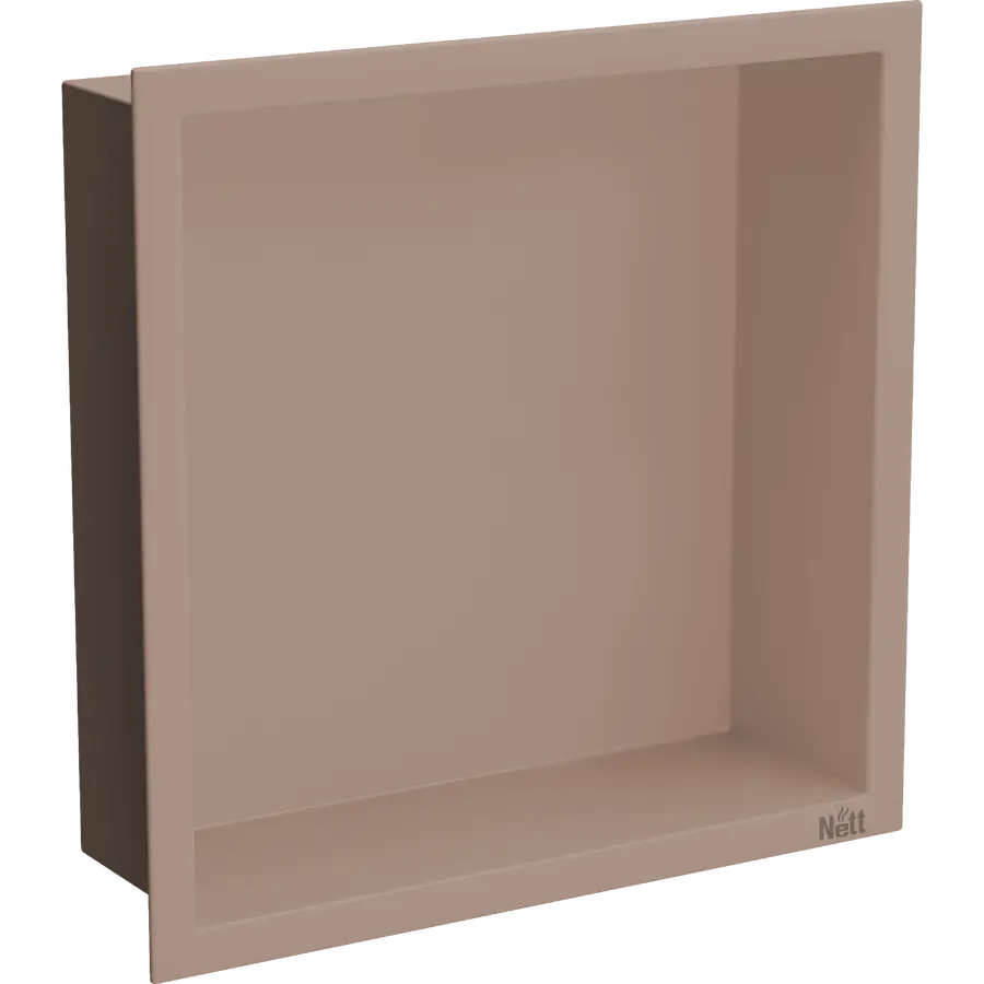 Полиця для душу металева вбудована бронзова 30 см Nett YBr-29