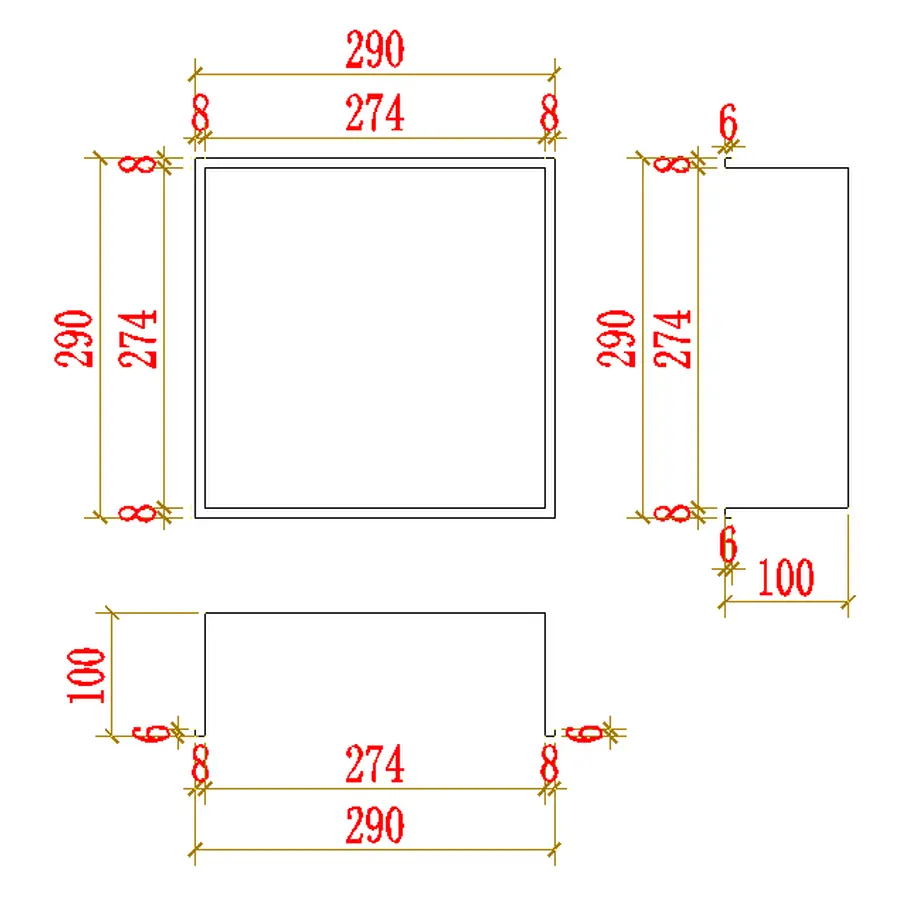 Полиця для душу металева вбудована бронзова 30 см Nett YBr-29
