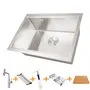 Комплект кухонної мийки та змішувача з нержавіючої сталі NS-5742