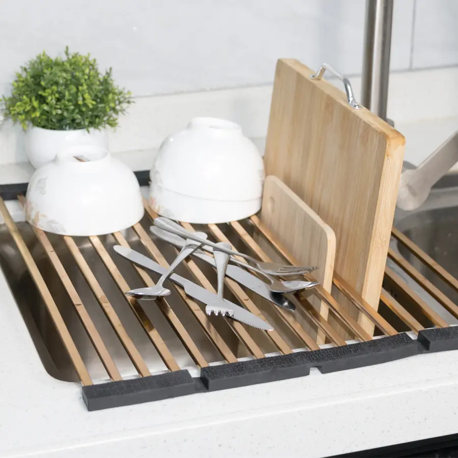 Нержавіючий килимок для мийки золотий Nett KG-16 (45)