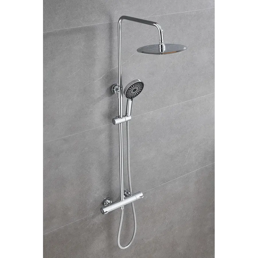 Душова система з термостатом зовнішнього монтажу для душу Nett SSH-24