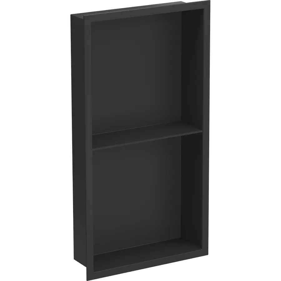 Полиця для душу вбудована чорна нержавіюча 60 см Nett YB-60