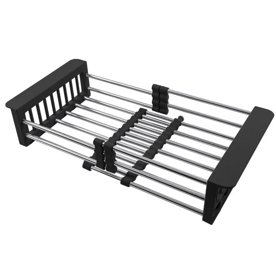 Комплект чорної мийки на кухню та змішувача з нержавіючої сталі NB-5747