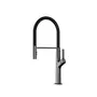 Змішувач для кухні з гнучким виливом графітовий Nett GG-56