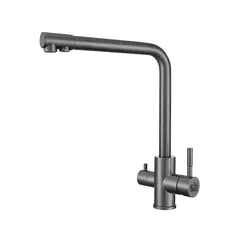 Змішувач для кухні з підключенням до фільтру графітовий "Frosh" Nett FGr-33