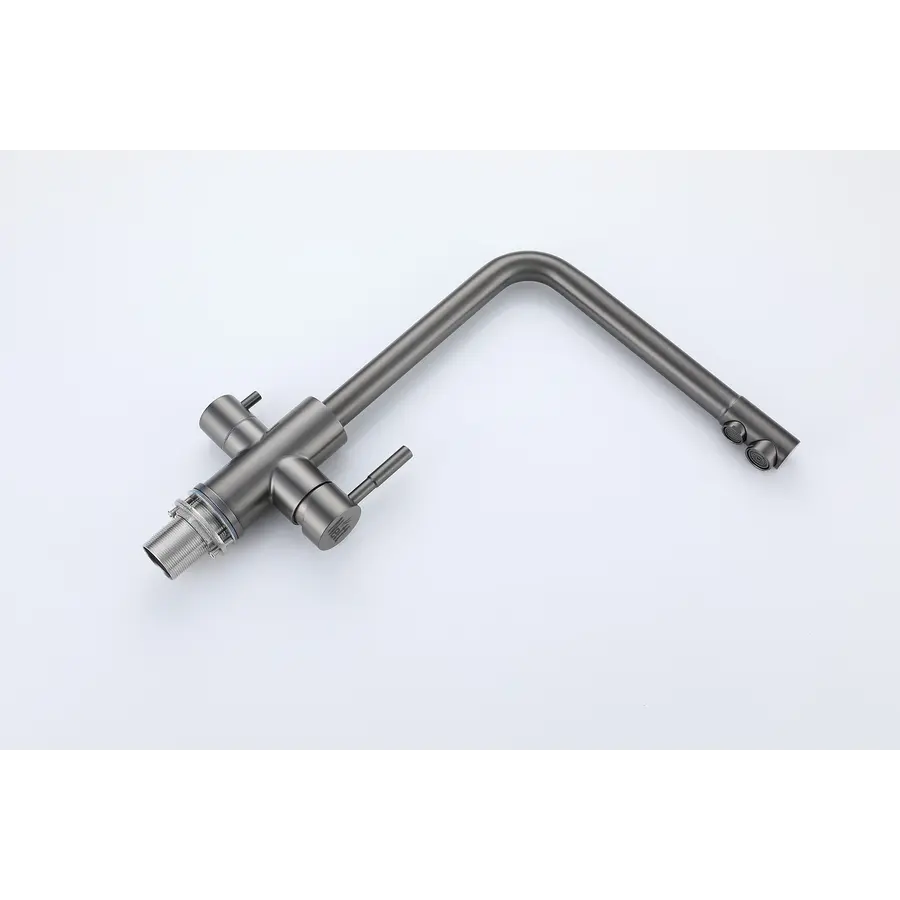 Змішувач для кухні з підключенням до фільтру графітовий "Frosh" Nett FGr-33