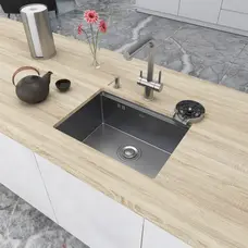 Кухонна мийка з нержавійки 1.5 мм під стільницю Nett NS-5742