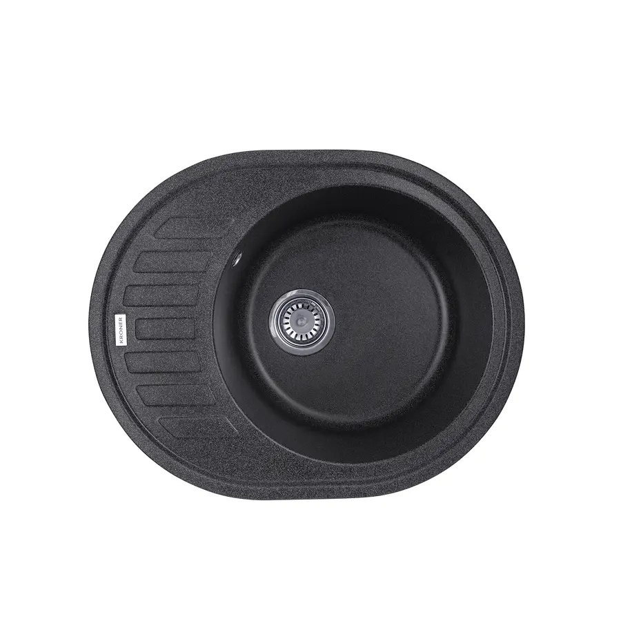 Кухонна мийка зі штучного каменю Kroner KRP Komposit GRB-6250