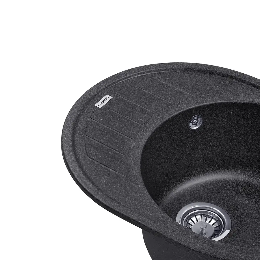 Кухонна мийка зі штучного каменю Kroner KRP Komposit GRB-6250
