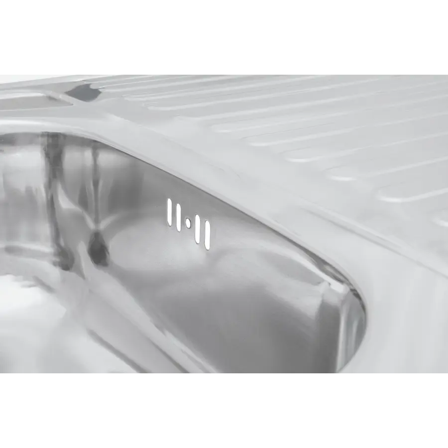 Кухонная мойка накладная Kroner KRP Polierte-6080L (0,6 мм)