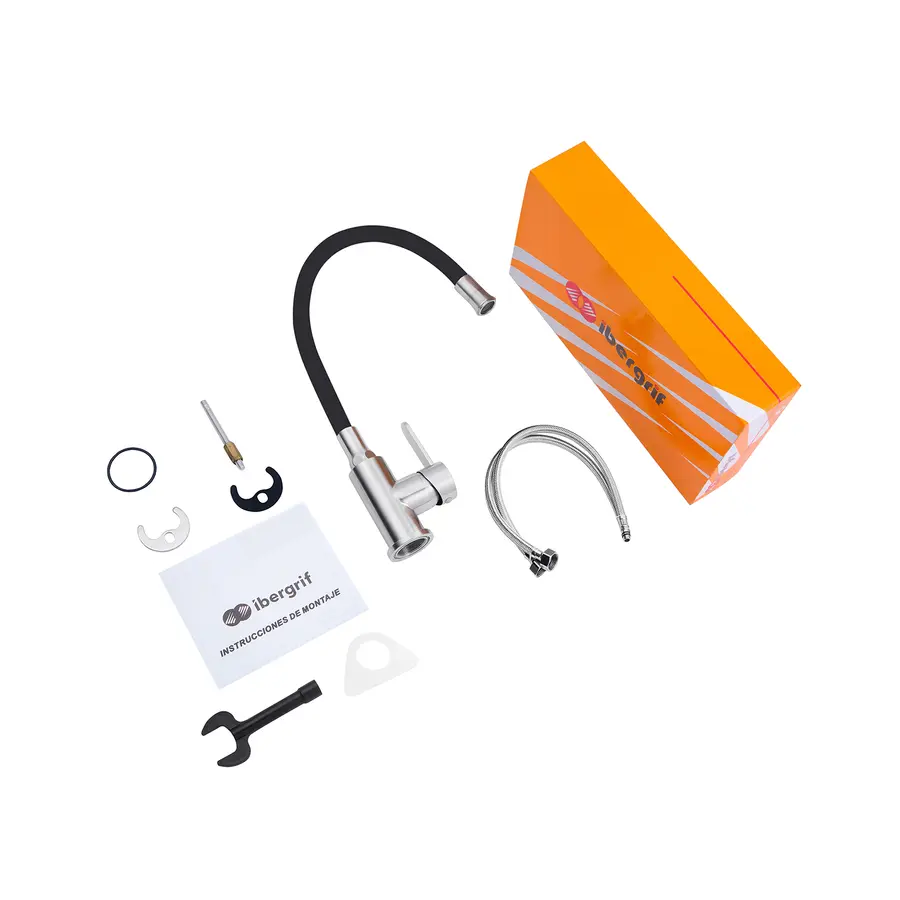 Смеситель для кухни с гибким изливом Ibergrif M22119-2