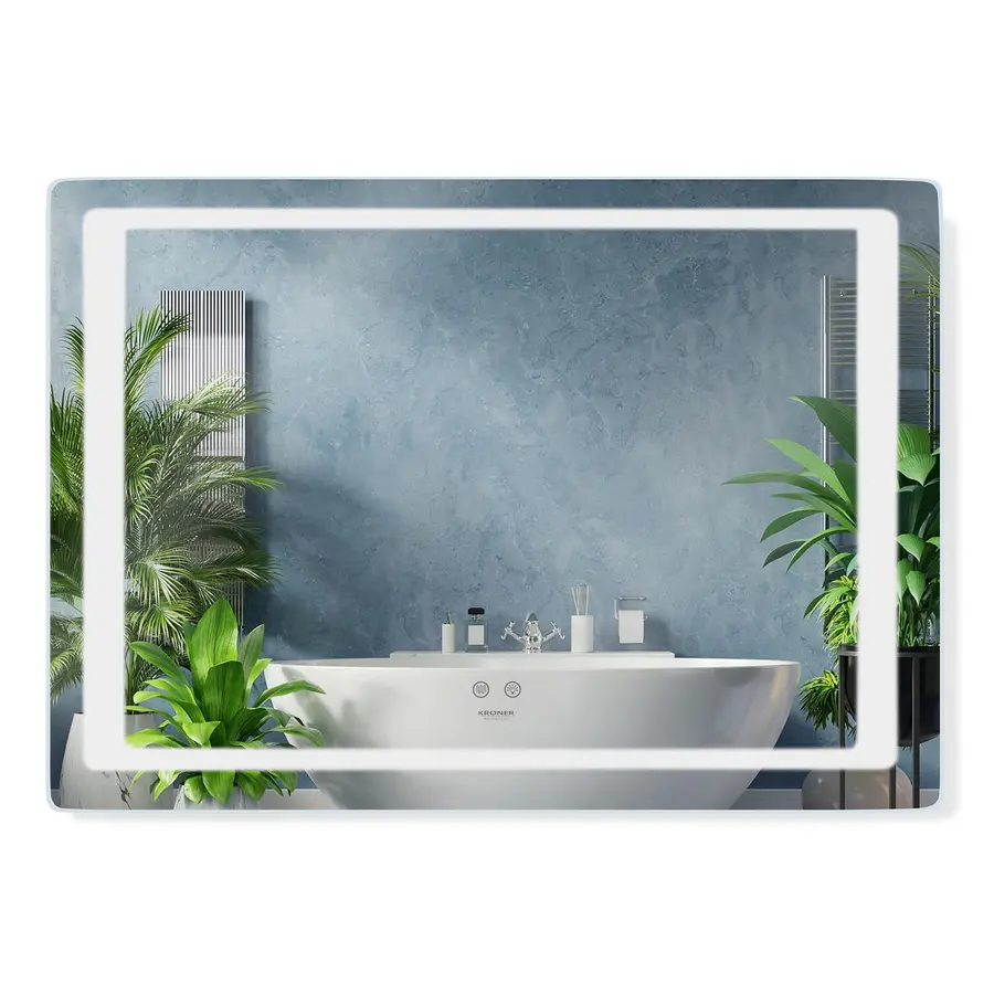 Дзеркало Kroner KRP Spiegel HR2 - 7050 з LED-підсвічуванням та антизапітнінням