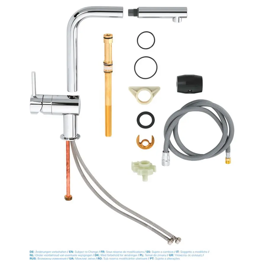 Змішувач для кухні з висувним виливом Grohe Minta 32168000