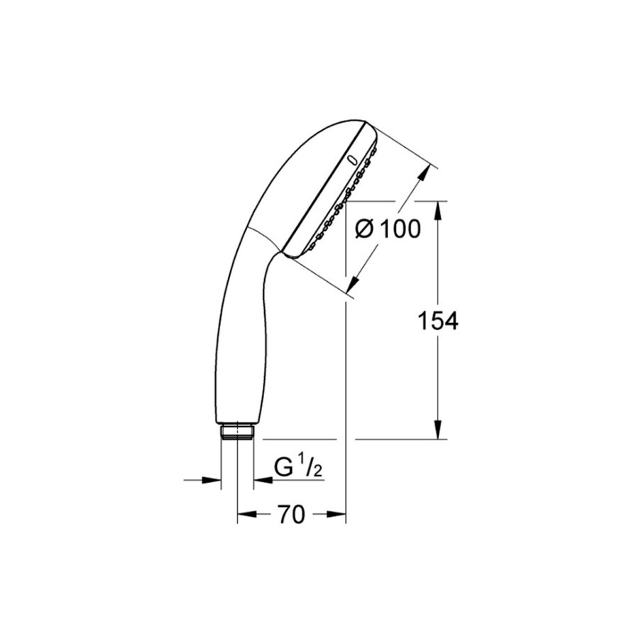 Лейка для ручного душа Grohe Tempesta 100 27597001