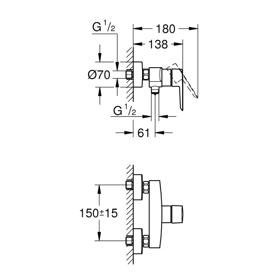 Змішувач для душу Grohe QuickFix Start 24208002