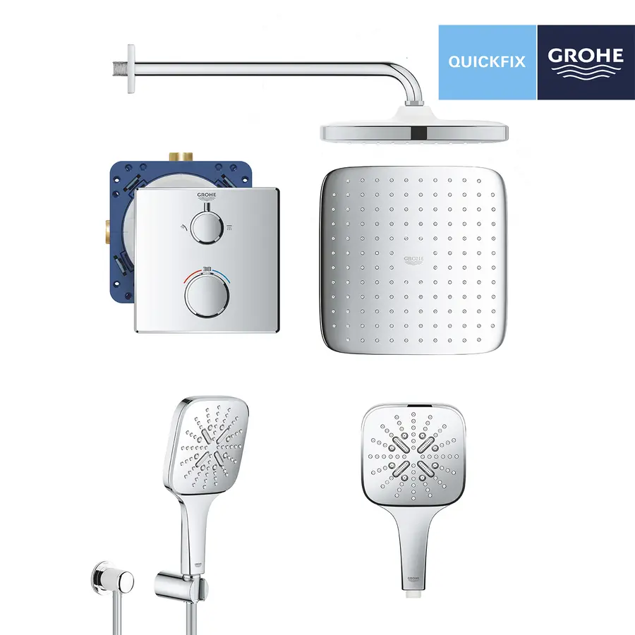Душова система прихованого монтажу термостатична Grohe QuickFix Grohtherm UA26415SC7