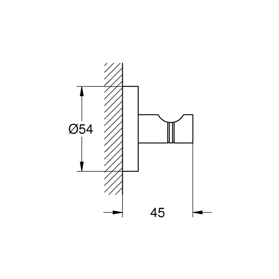 Гачок для рушника Grohe QuickFix Start 411732430 чорний