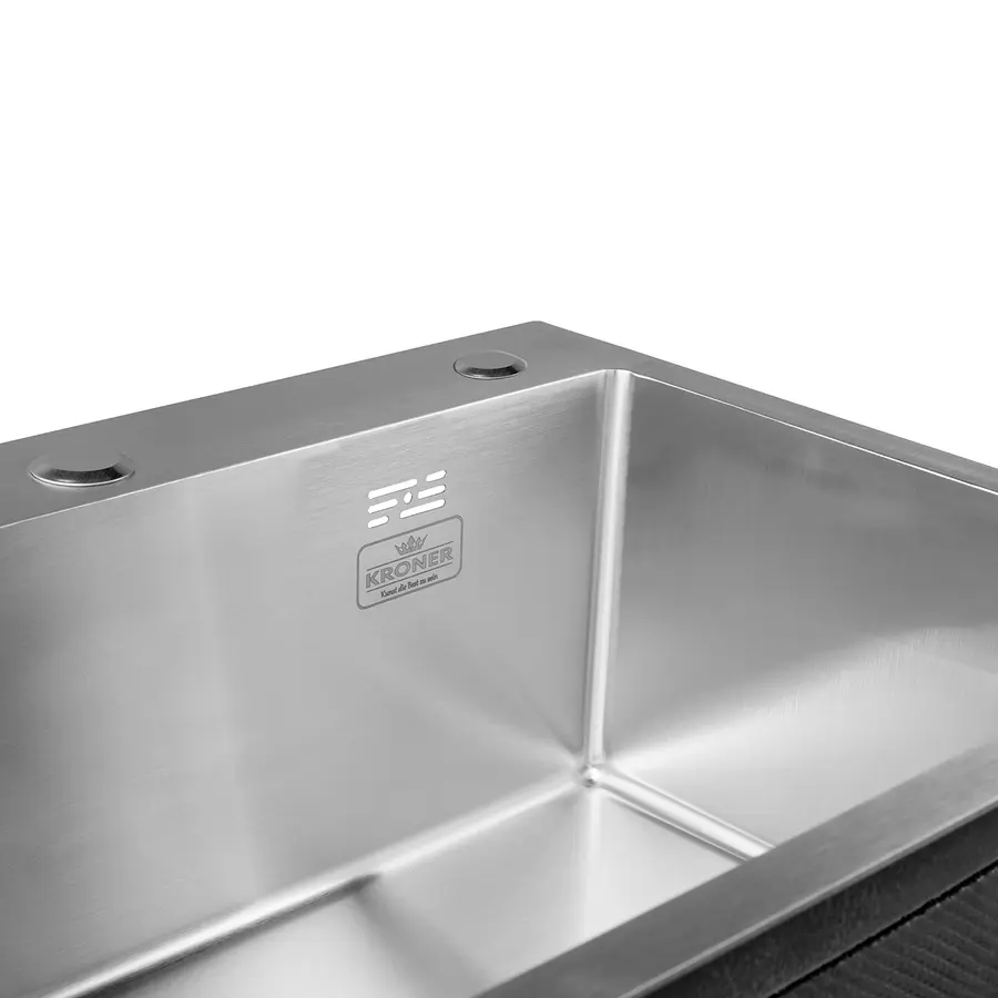 Кухонна мийка з нержавіючої сталі Kroner KRP Gebürstet-5843HM
