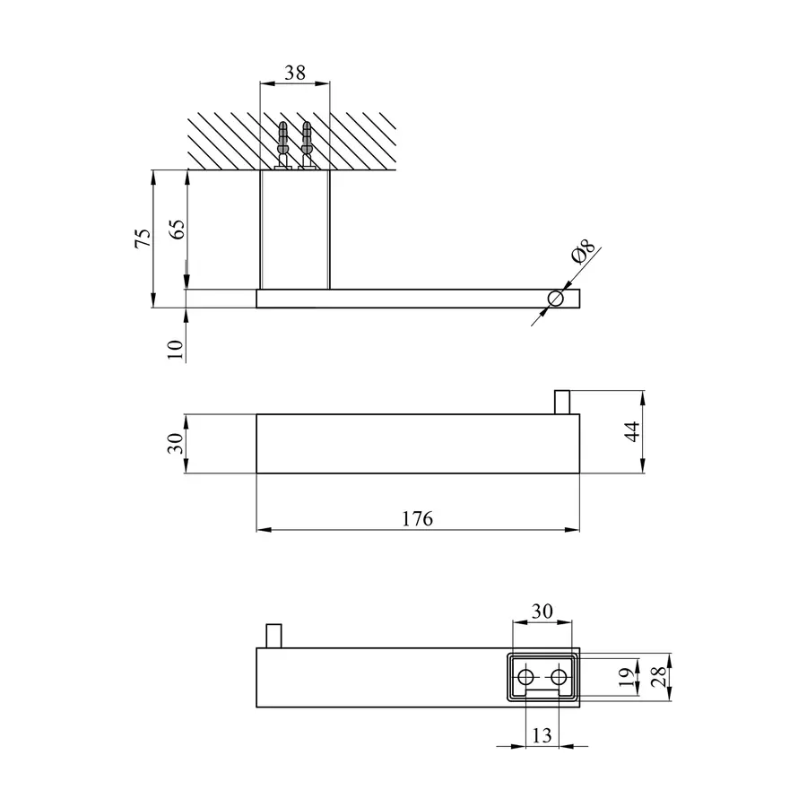 Тримач для туалетного паперу Kroner KRP Edelstahl Kubus - SCH3903-2