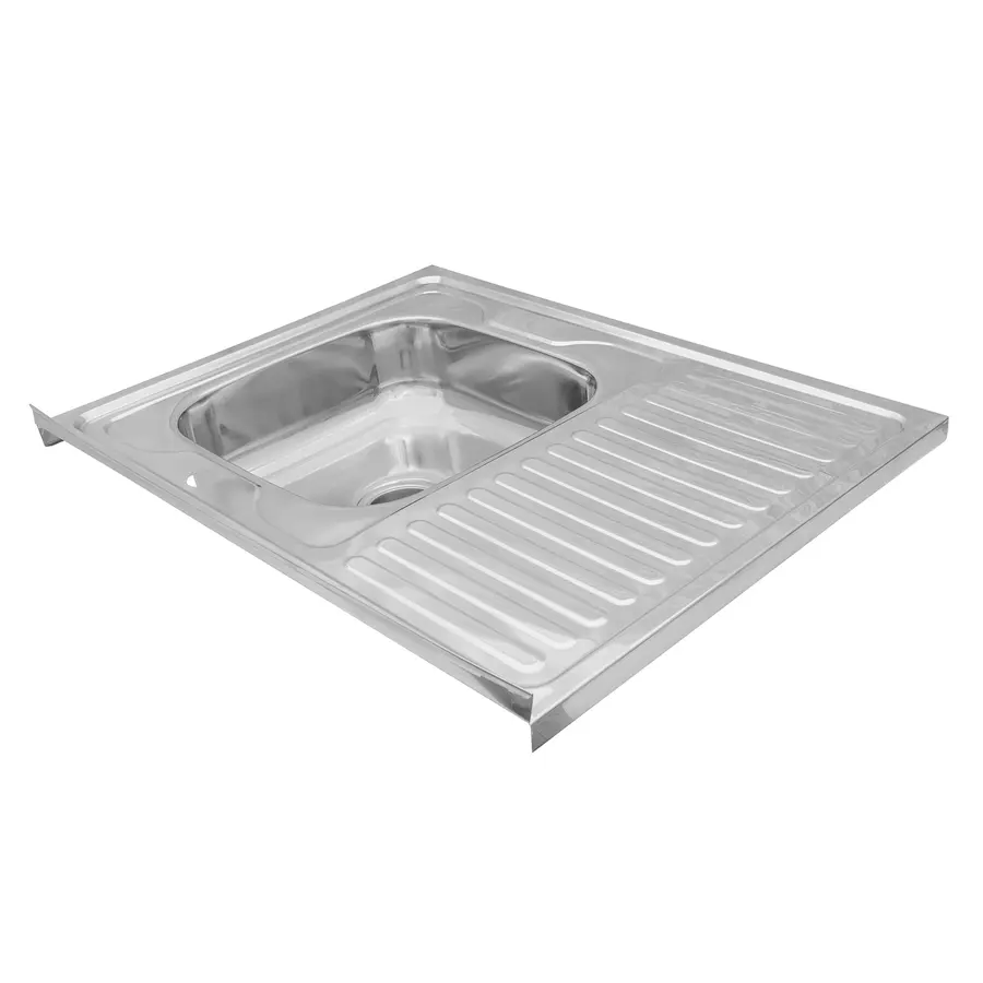 Кухонная мойка накладная Kroner KRP Polierte-6080R (0,6 мм)