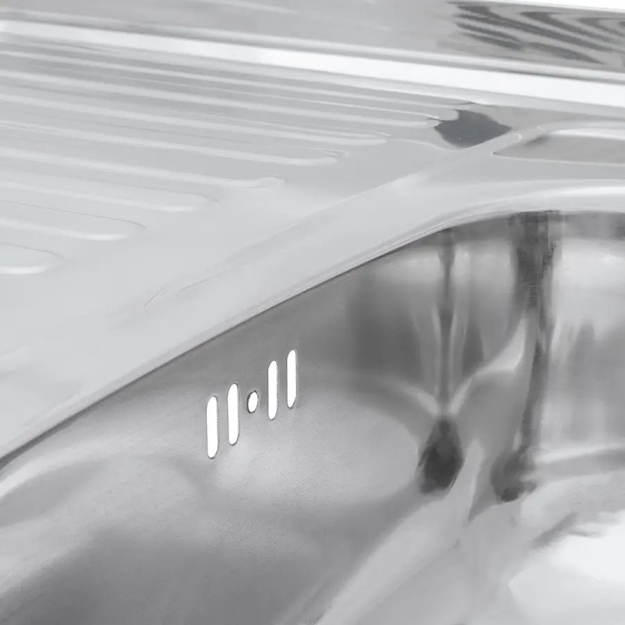 Кухонная мойка накладная Kroner KRP Polierte-6080R (0,6 мм)