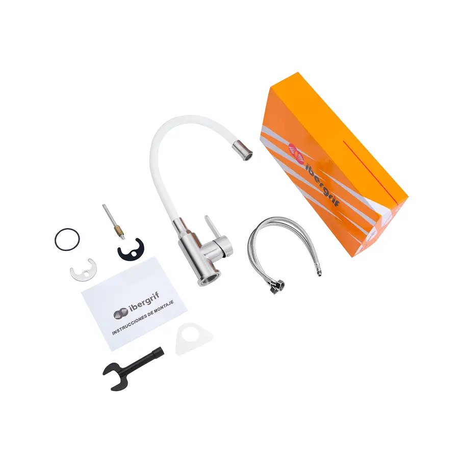 Смеситель для кухни с гибким изливом Ibergrif M22119-3