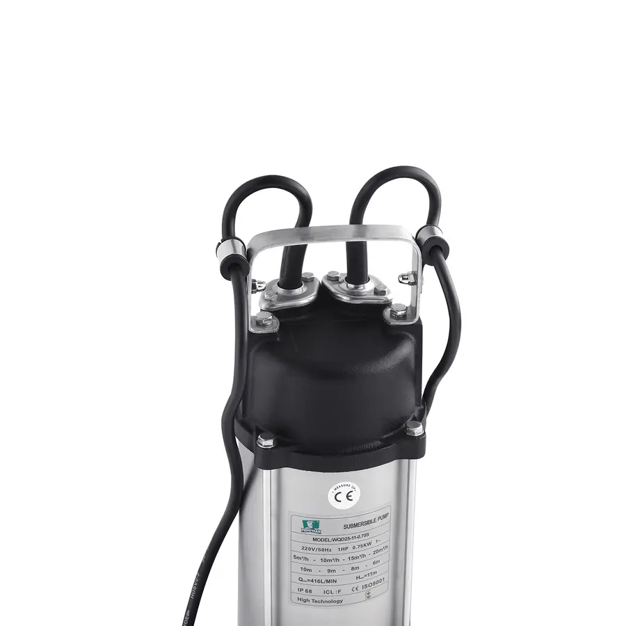 Насос фекальний Pumpman WQD25-11-0.75S Нmax 11м Qmax 20куб.м 750Вт (нержавіюча сталь)