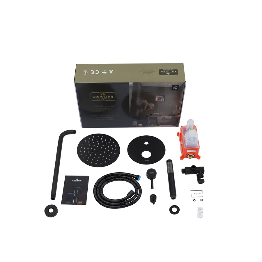 Душевая система скрытого монтажа Kroner KRP Edelstahl Klassisch - SCH082