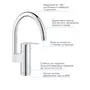Змішувач одноважільний для кухонної мийки Grohe QuickFix Start 30469000
