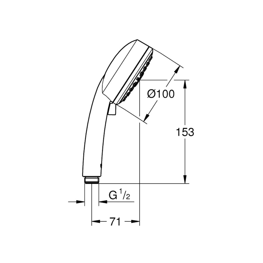 Лійка для ручного душу Grohe Vitalio Comfort 100 26092000